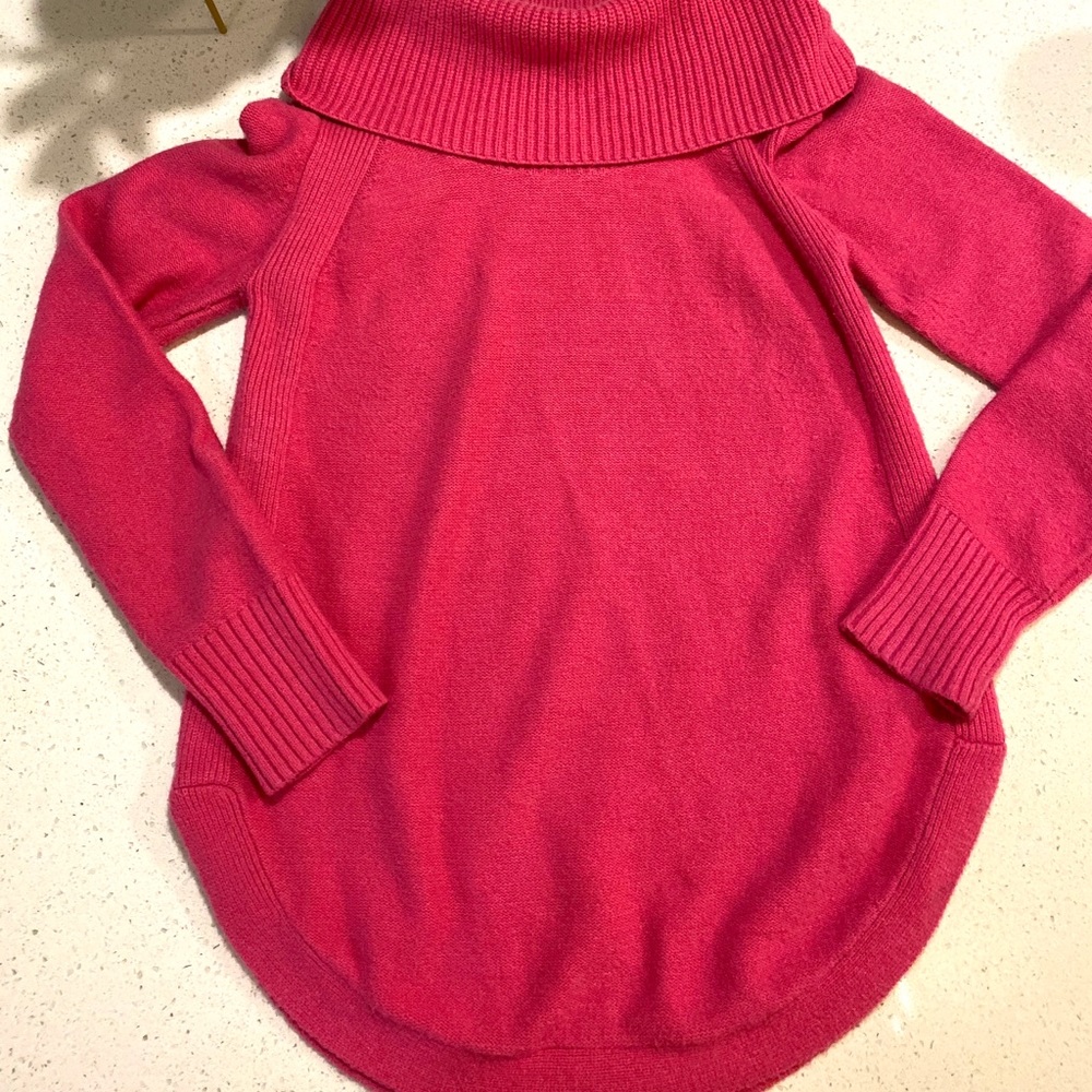 NWOT Moth Pink Cowl Neck Sweater
